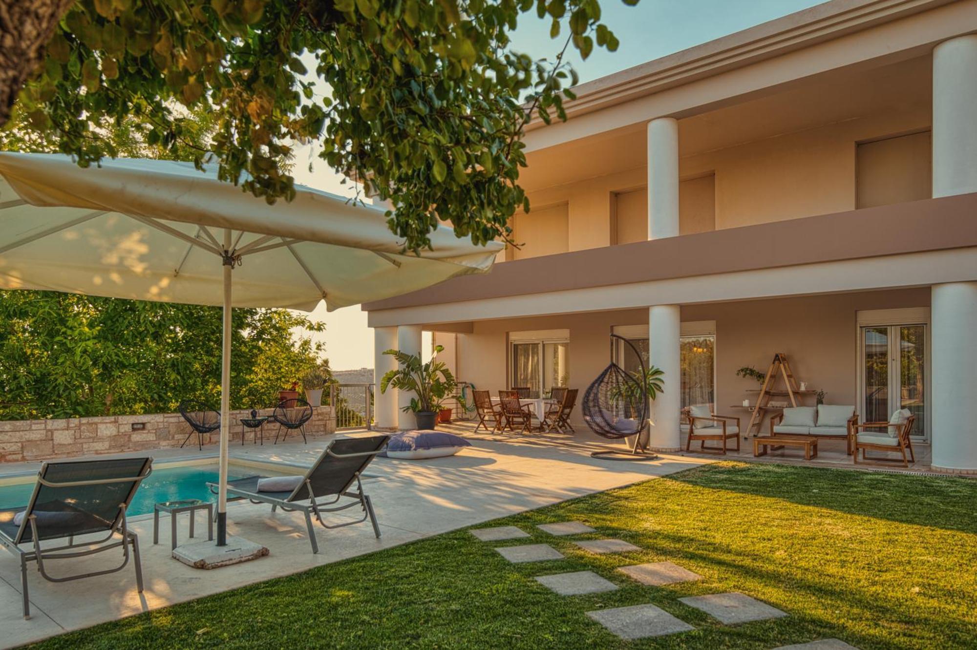 Blue Sky Villa In Crete Epano Vathia 外观 照片